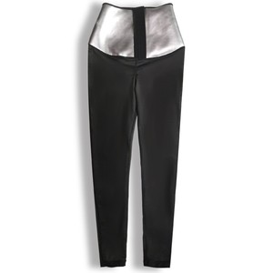 Pantalon de <span class=keywords><strong>sauna</strong></span> semi-occulant pour femme, leggings gainants taille haute avec crochets ajustables - Product Image 4
