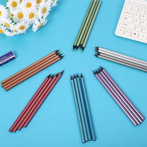 Crayons de dessin métalliques colorés non solubles de 3,0 mm, 12 couleurs, en bois noir, crayons de couleur pour l'art, crayons spéciaux pour la peinture personnalisée - Product Image 5