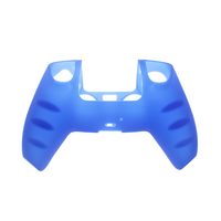 Protection antidérapante, couleur bleue unie, housse de protection souple en silicone pour manette PS5, protège-manette de jeu