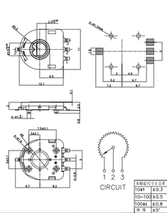 Terwin Miniatur-Low-Line-Fehler Drehs tel lungs <span class=keywords><strong>sensor</strong></span> durch Komponenten des Loch positions sensors - Product Image 6