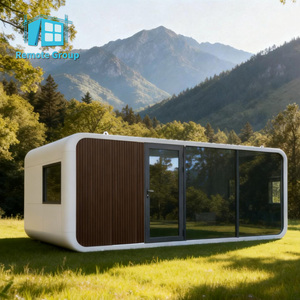 Maison capsule Apple Cabin <span class=keywords><strong>40m2</strong></span>, maison préfabriquée moderne en conteneur avec cuisine et chambre pour une vie en plein air dans un complexe hôtelier - Product Image 1