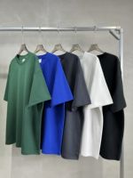T-shirt personnalisé en coton et nylon à toucher frais, séchage rapide, anti-UV, antibactérien, vierge, style streetwear décontracté, OEM