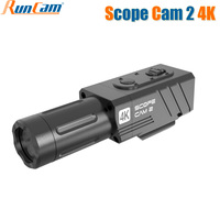 Caméra RunCam Scope Cam 2 4K pour Airsoft, zoom numérique, croix de visée personnalisée, étanche IP64, paintball, application, 1400mAh, 128G, Scopecam