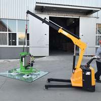 Mini-grue mobile portable électrique pour travaux de construction et utilisation agricole, capacité 1200 kg, hauteur de levage 3500 mm