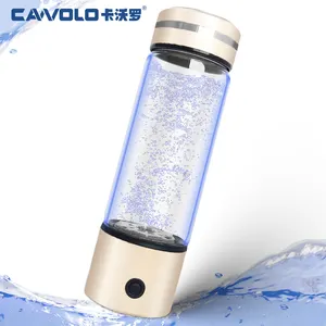 SPE PEM Electrolysis Technology Portable Hydrogen Water Generator Draagcare Glass Hydrogen Rich Water Bottle