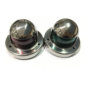 Dual-Color 12V <b>LED</b> Navigation <b>Lights</b> with Stainless Steel <b>Cover</b> Yacht Side <b>Lights</b> & Signal Indicators Marine Supplies - Product Image 2