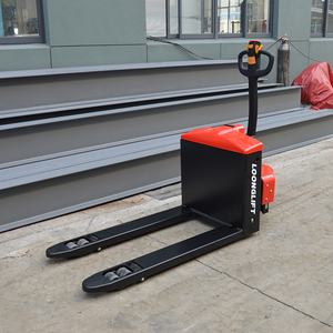 Off Road Electric Hydraulic <b>Pallet</b> Stacker Trucks Outdoor Rough Terrain <b>Fork</b> Width Adjustable Straddle Stacker - Product Image 2