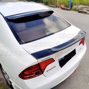 Aileron arrière noir brillant pour Honda Civic 2006 - 2011 Type R, becquet de coffre, style ducktail - Product Image 5