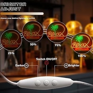 USB Powered thư giãn Neon <span class=keywords><strong>LED</strong></span> Đăng độc đáo thay đổi độ sáng tường trang trí nghệ thuật cho Spa Beauty Salon massage cửa hàng Phụ nữ phòng trò chơi & phòng tắm - Product Image 5