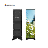 Display LED per Pubblicità Esterna 640x1920mm P2.5mm a Colori Completi ad Alta Luminosità IP65 Impermeabile Schermo Autoportante 5 Anni di Garanzia