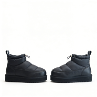 Vente directe d'usine OEM/ODM, bottes de neige imperméables pour femmes, tige en tissu, semelle en TPR EVA, chaudes pour l'hiver