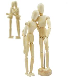 <span class=keywords><strong>Mannequin</strong></span> articulé en <span class=keywords><strong>bois</strong></span> pour artistes, modèle de figure humaine pour le dessin et la peinture, outil d'aide au croquis - Product Image 4