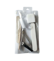 Kit professionnel de manucure jetable pour la beauté des ongles 7 pièces et ensemble de pédicure
