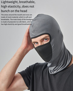 Vente en gros de cagoules en maille personnalisées avec logo, coupe-vent, respirantes, protection solaire, couvre-visage intégral pour casque, <span class=keywords><strong>masque</strong></span> de ski - Product Image 5