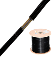 Cable de Fibra Óptica FTTH FTTX para Interiores/Exteriores, Membresía de Resistencia, Cables de Comunicación de Alto Rendimiento, Conductor de Cobre, 2 Conductores