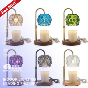 Nouvelle décoration d'intérieur créative, chauffe-cire réglable en hauteur, cadeaux de pendaison de crémaillère, chauffe-cire en verre rétro avec minuterie - Product Image 1