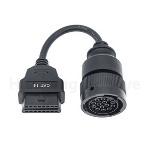 Caterpillar da 14 Pin a OBD2 da 16Pin adattatore connettore 14 Pin a spigtail strumento diagnostico cavo per gatto escavatore - Product Image 1