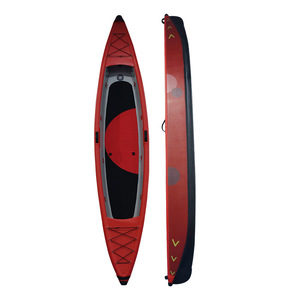 เรือคายัคเป่าลม 340x80x37 ซม. PVC สีแดง น้ำเงิน เขียว สำหรับ 1 คน ตกปลา พักผ่อน ท่องเที่ยว - Product Image 3