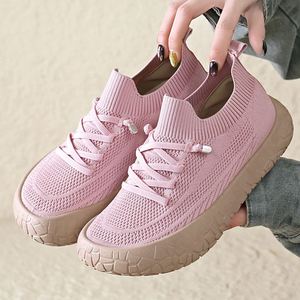 Ultra-Lightweight Women's Mesh Walking Sneakers | Easy Slip-on Comfort Shoes | Breathable Woven Sport <b>Trainers</b> for Commuting - Product Image 3