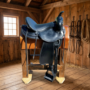 Sillín de Carreras Inglés de Cuero Genuino BS International con Estructura de Madera Sostenible, Duradero, Color Personalizable, Alfombrillas para Caballos OEM SUS304 - Product Image 1