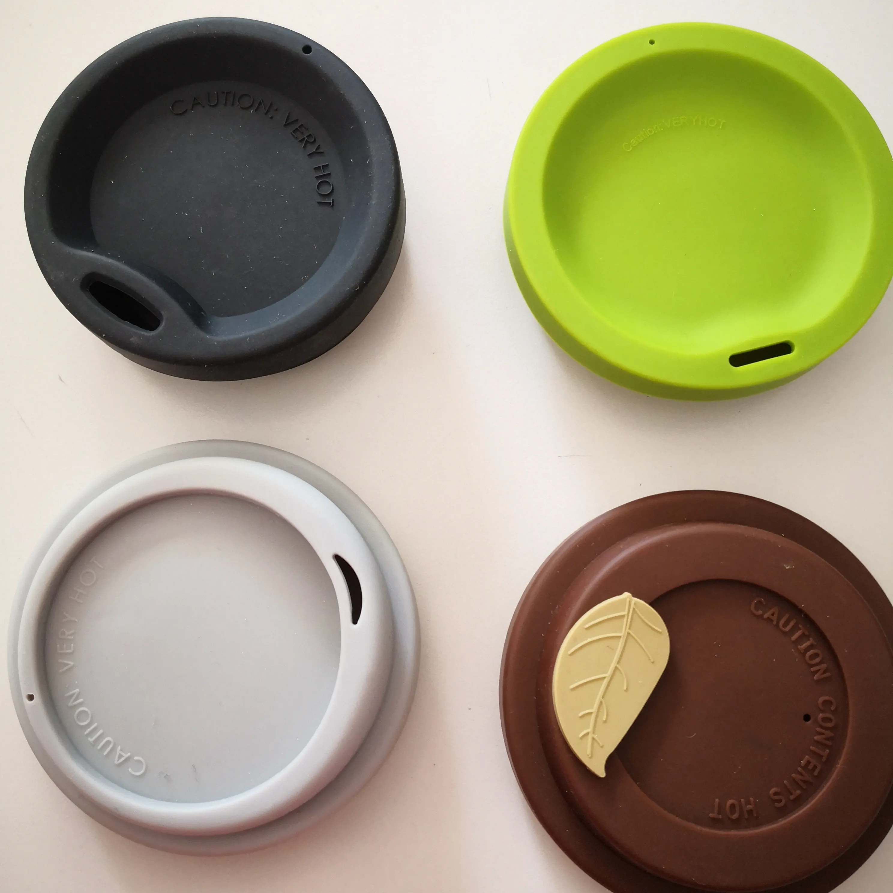 Custom Reusable Silicone Coffee Cup Cover ,Stainless steel cup lid