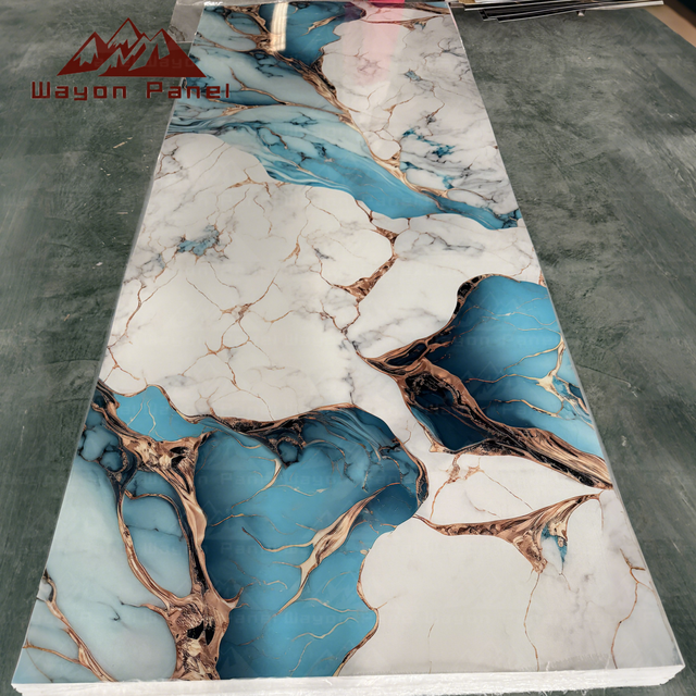 Wayon PVC Marble UV Wallboard No Paint Waterproof Moisture-proof and Light TV Background Decorative Board