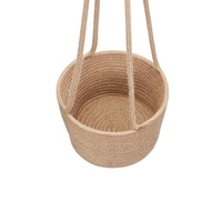 Paniers suspendus durables pour plantes d'intérieur, pots à fleurs suspendus pour jardin avec poignée en corde
