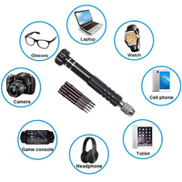 Eraysun Jeu de tournevis Mini Portable Tournevis croisé à fente Lunettes Caméra Ordinateur Montre Kit d'outils de réparation Outil d'horloger