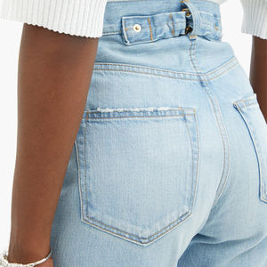 DiZNEW Pantalon élastique personnalisé à soutien slim pour filles, denim lavé, <span class=keywords><strong>jean</strong></span> pour femmes - Product Image 5