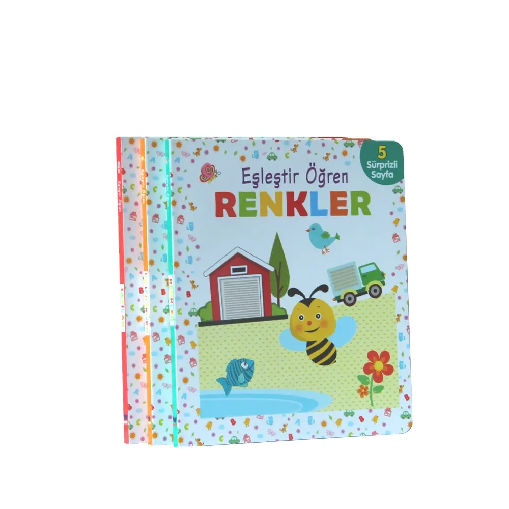 Индивидуальная детская книга и детская доска с принтом, цветная книга в твердой обложке с клапанами