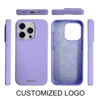 Conception logo personnalisé coloré antichoc pour iPhone 15 14 Pro Max étui de téléphone mobile étui en silicone liquide