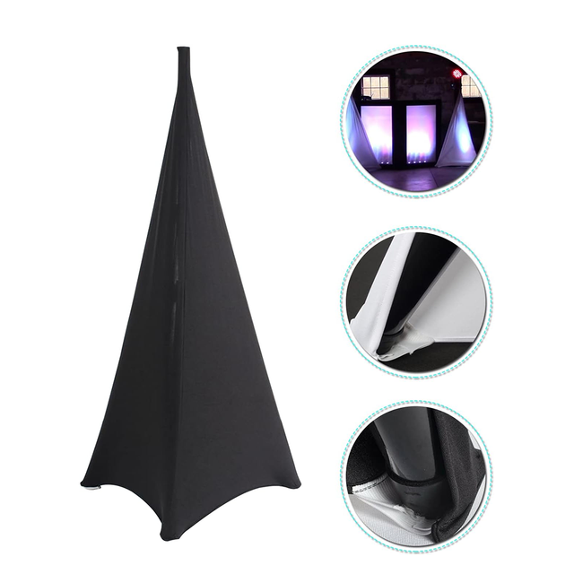 Kkmark Custom 2 3 Sided Black White Red Lycra Lighting Stand Tube Tripod Speaker Scrim Cover