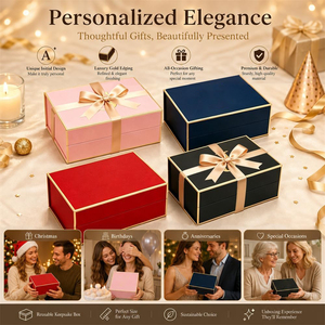 OEM Luxury <b>Gift</b> Box Packaging Magnetic Folding Paperboard Eco Friendly Recyclable Cajas Custom Printed - Product Image 6