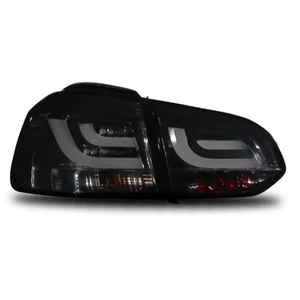 Luces Traseras LED para <span class=keywords><strong>Golf</strong></span> 6 MK6 <span class=keywords><strong>GTI</strong></span> 2010-2014 y <span class=keywords><strong>Golf</strong></span> R 2012 2013, Conjunto de Lámparas Traseras con Intermitentes Secuenciales, Lente Roja Ahumada - Product Image 5