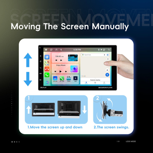 Autoradio Android Podofo 1 Din réglable 9 pouces 4+64G avec écran tactile, CarPlay & Android Auto, égaliseur DSP, GPS, stéréo de voiture OEM d'usine - Product Image 4