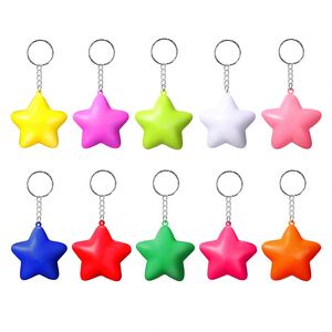 Llavero de Espuma con Forma de Estrella de Cinco Puntas con Logotipo Personalizado, Pelota Antiestrés, Juguete de Descompresión con Colgante e Impresión de Logotipo - Product Image 6