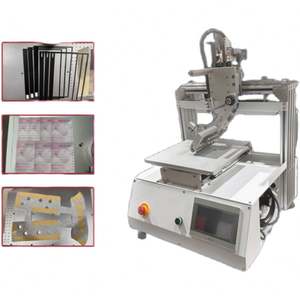 Machine d'étiquetage plate entièrement automatique pour cartes de faux cils à LED, étuis cosmétiques, cartes PCB, plaques en plastique et adhésifs 3M - Product Image 2