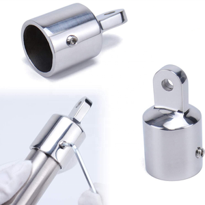 AISI316 Main courante en acier inoxydable Bimini Eye End Top Caps Matériel marin pour bateaux - Product Image 3