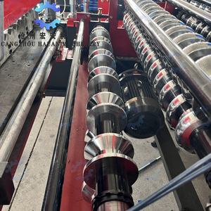 Équipement de traitement de tuiles en acier coloré à double couche pour bâtiments de style archaïque, machine de formage à froid entièrement automatique à double couche - Product Image 4