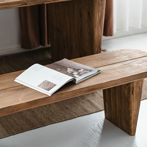 Set tavolo da pranzo rustico in legno massello di pino e sedia soggiorno tavolo da tè panca mobili per sala da pranzo - Product Image 3