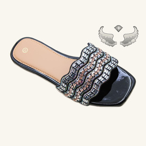 Chaussons et sandales pour femmes de haute qualité, élégants, style rétro, best-sellers, avec strass, vente en gros, légers - Product Image 4