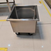 RVS opbergbox: Multifunctionele box-vormige kar met deksel, makkelijk schoon te maken, ideaal voor hotels en restaurants