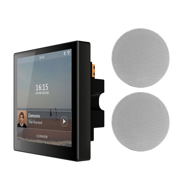 Wifi Touch Screen Smart Home Wall Mount Music Amplifier Customized