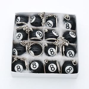 Llavero <span class=keywords><strong>de</strong></span> <span class=keywords><strong>Billar</strong></span> con <span class=keywords><strong>Bola</strong></span> Ocho Negra <span class=keywords><strong>de</strong></span> 25 mm (1 Pulgada), Número <span class=keywords><strong>de</strong></span> <span class=keywords><strong>la</strong></span> <span class=keywords><strong>Suerte</strong></span>, Venta Caliente - Product Image 3