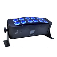Projecteurs LED RVBWA UV 12x18W rechargeables sans fil à piles pour mariages, DJ et discothèques