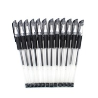 Stylo neutre pour l'école et le bureau, fournitures de papeterie, pointe bille 0,5 mm, encre bleue, noire, rouge, stylo gel tricolore, vente en gros