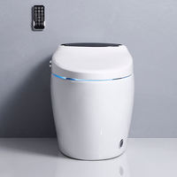 WC intelligent japonais monobloc en céramique électrique à ouverture automatique par capteur, cuvette de toilette automatique intelligente incluse