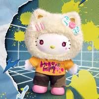 ¡Gran Venta! Muñecos de Peluche de Vinilo de la Serie Graffiti de Hello Kitty de Sanrio, 100% Originales de Miniso, Caja Sorpresa, Colgante para Bolsa, Juguetes Relajantes