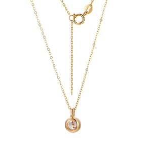 Collana di Lusso Bestseller con Diamante da 1 Carato, Gioiello con Pendente in Diamante, Collana in <span class=keywords><strong>Oro</strong></span> 18K con Diamante - Product Image 3