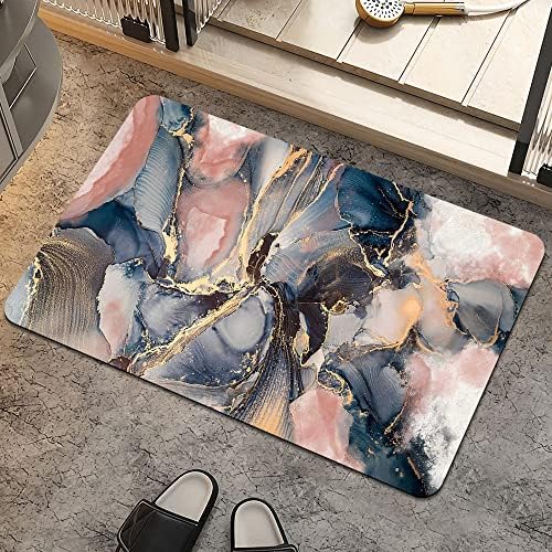 Pink Blue and Gold Marble
